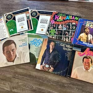 Bundle of Vinyl Records, Andy Williams, Rock, Golden Days of Radio, Hawaiian
